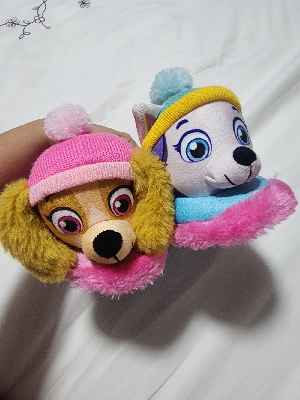 Kids Pink & Blue Winter Slippers